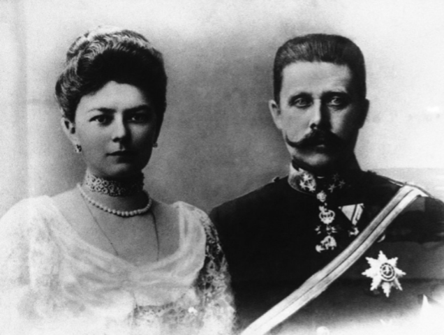 The Assassination of Archduke Franz Ferdinand and his wife Sophie
