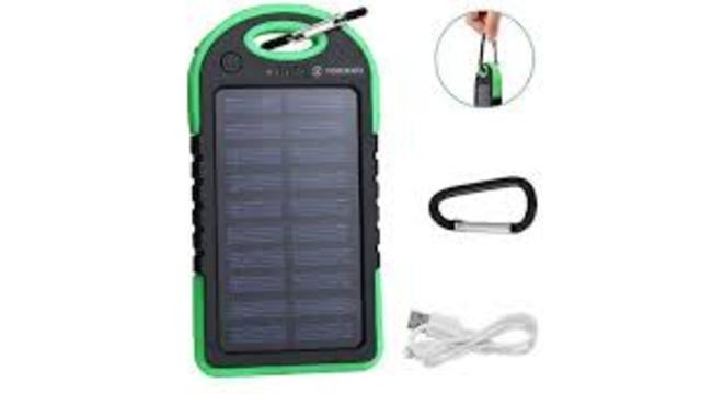 cargador portatil recargable con energia solar