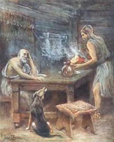 Odysseus meets the swineherd Athena wanted him to meet. (Book 14)