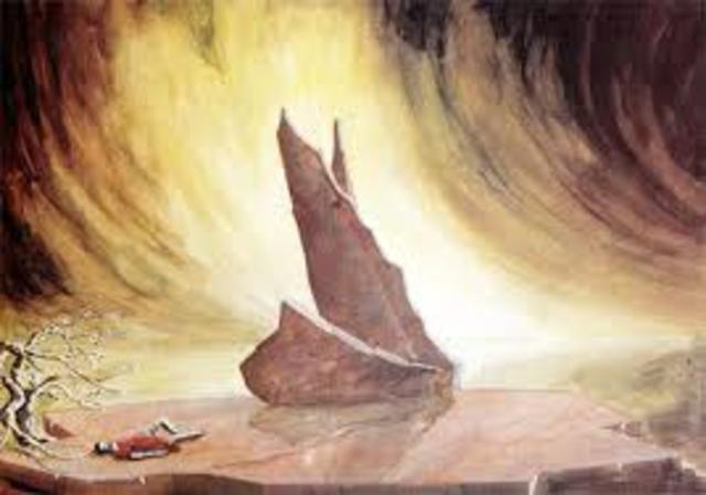 Phaeacians Ship Turns to Stone