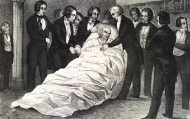 John Quincy Adams dies