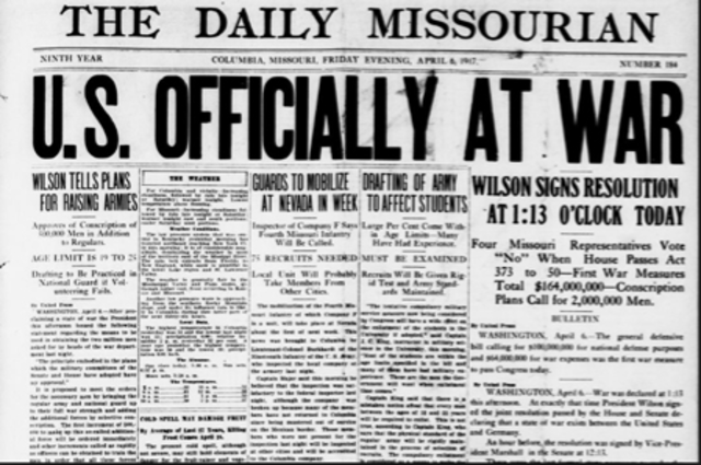 U.S Enters War
