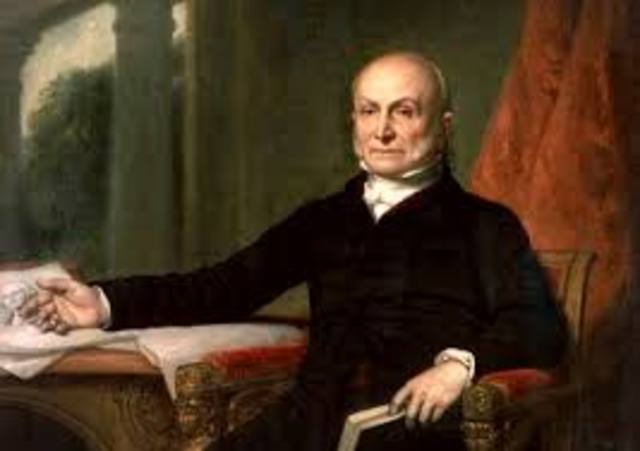 John Quincy Adams is born.
