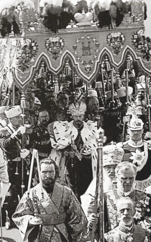 Czar Nicholas ll is crowned