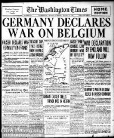 The Outbreak of WWI