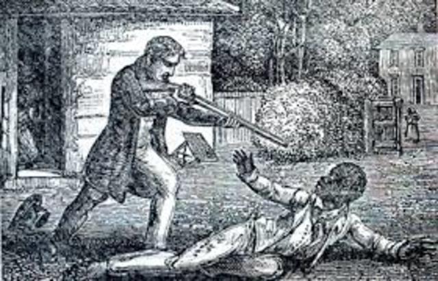 16.At least 200 slaves are killed by white mobs