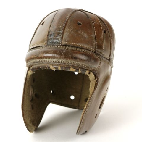 The First Football Helmet