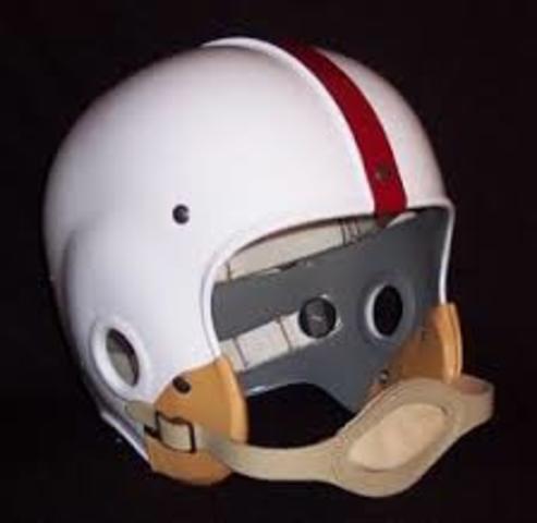 First Plastic Football Helmet