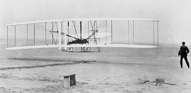 The First Controlled Flight