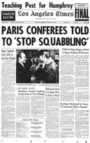 Paris peace talks begin