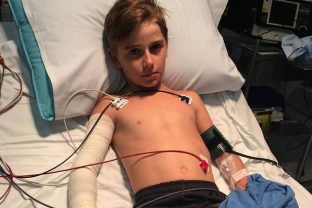 Near death expirience on a boy in Austrailia