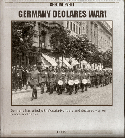 Germany declares war on France