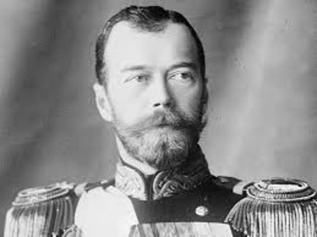 Czar Nicholas II gave up his power