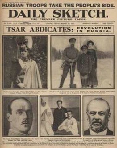 Tsar abdicated