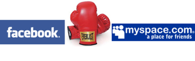 Facebook adelanta a MySpace