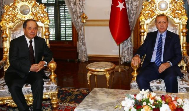 Barzani visits Erdogan, Turkey