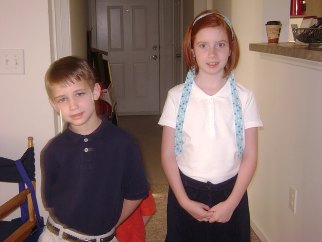 Mallory and Jackson first day of school 2008
