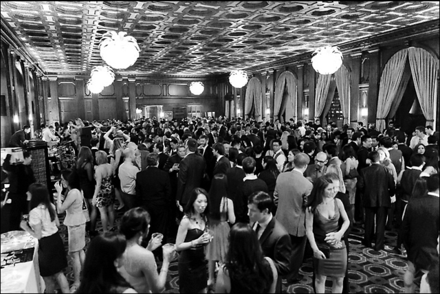 Jenny and John are invited to and attend a party