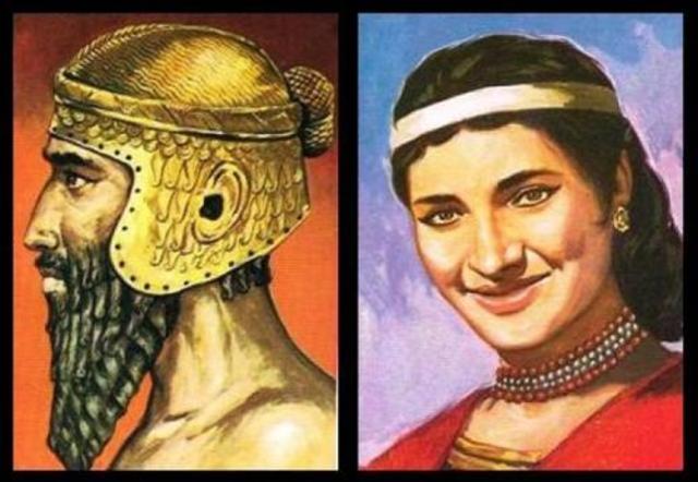 La mujer y el hombre en Mesopotamia.