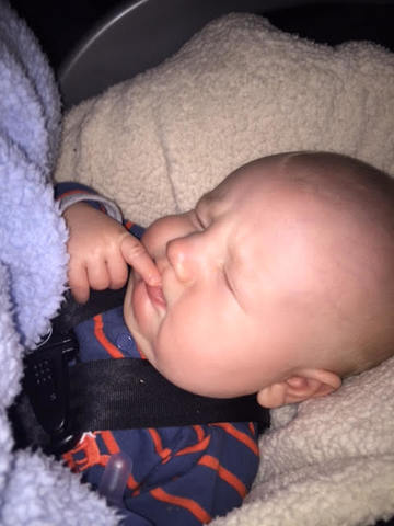 My cousin Hunter was born