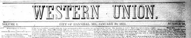 Mark Twain's First Works Get Published