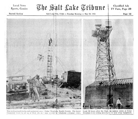 Sabotaje a tres torres de microandas en Utah.