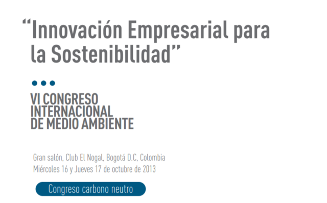 VI congreso internacional de medio ambiente (Bogotá,Colombia)