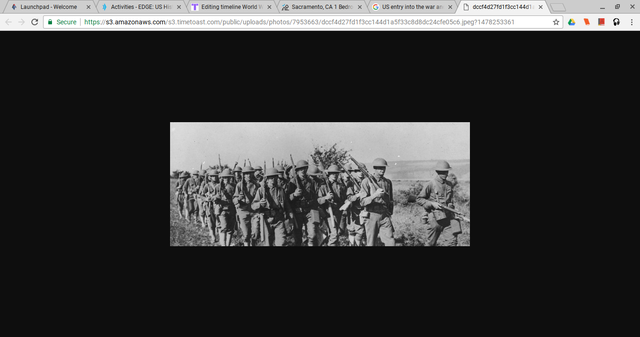 US entry into the war and her impact on it