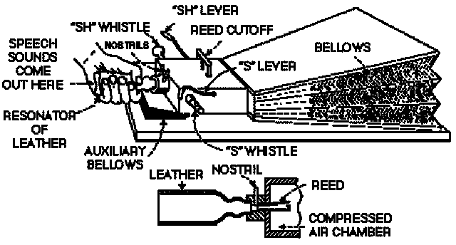 Mechanical speaking machine developed