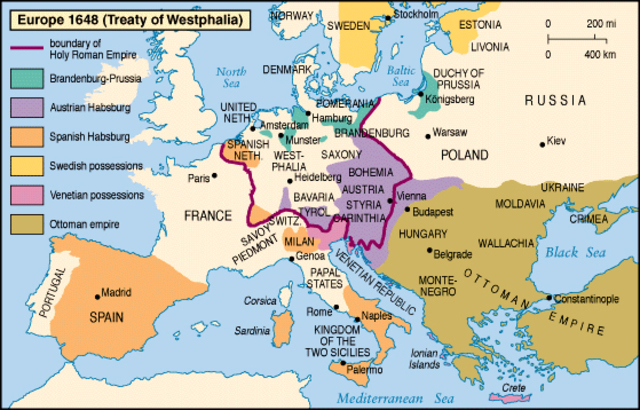 Treaty of Westphalia- absolute Monarchs in Europe