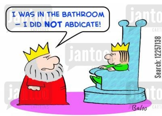 Abdicate