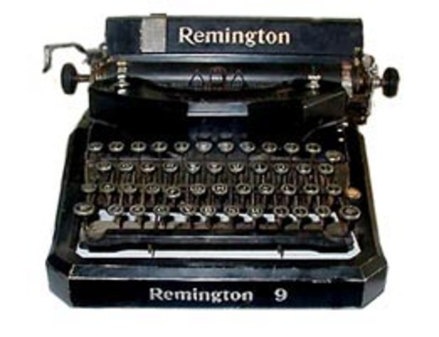 1925- Remington creates electric typewriters