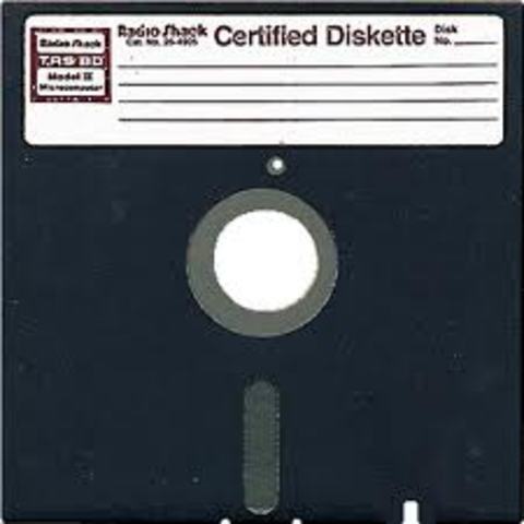 The floppy disk was created