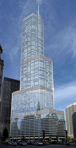 Trump builds The Trump Internation Hotel and Tower (Chicago)