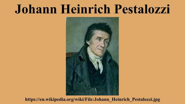 JOHANN HEINRICH PESTALOZZI