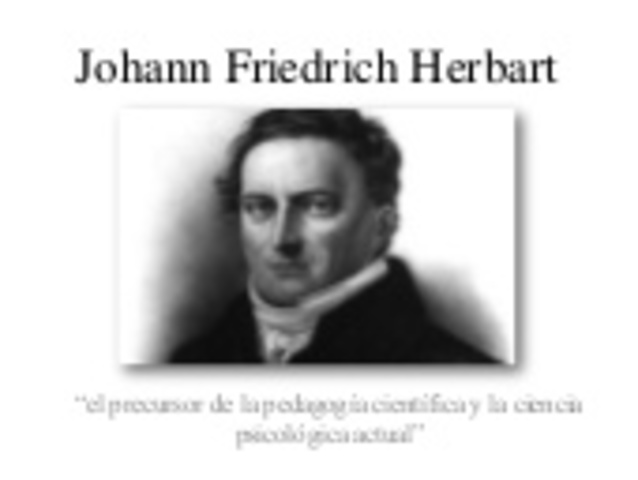 JOHANN FRIEDRICH HERBART