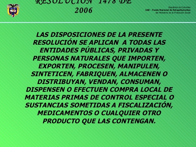 RESOLUCIÓN 1478 DE 2006