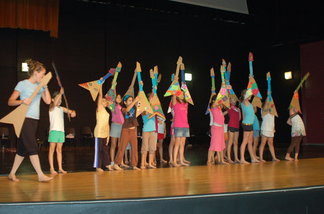 En mi escuela yo tuve un concierto de baile.