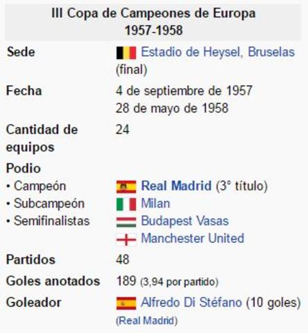 Copa de Campeones de Europa 1957-58