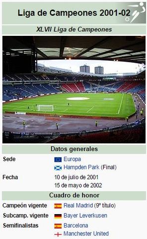 Liga de Campeones de la UEFA 2001-02