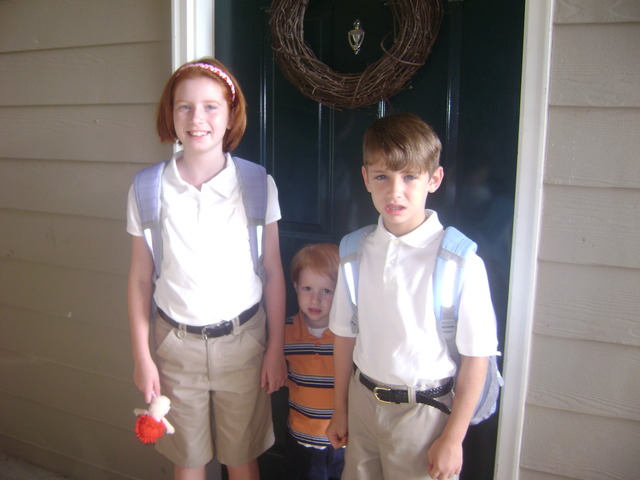 Mallory and Jackson first day of school 2009
