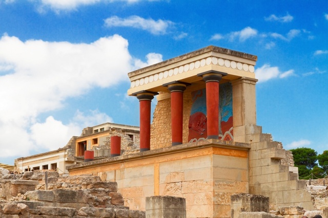 Houses of the Minoans, an early civilization on the island of Crete.