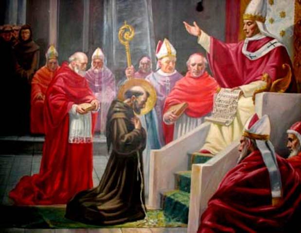 Autorización pontificia a Francisco para predicar.