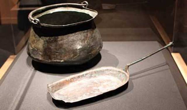 descubrimiento de una sarten antigua