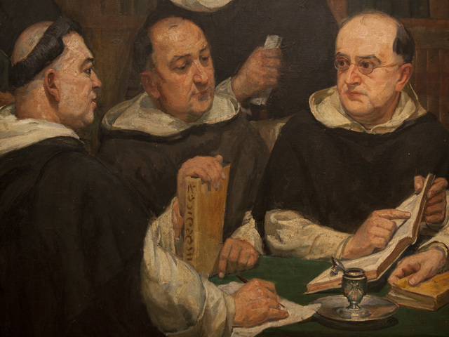 Sto Domingo de Guzmán dispersa a sus dieciséis religiosos.