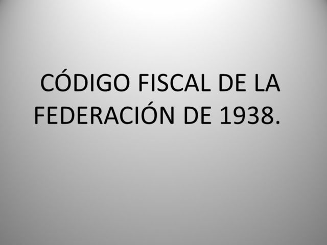 Código Fiscal de 1938