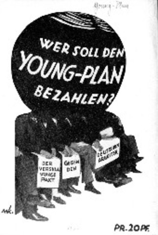 Dawes Plan and Young Plan (the Dawes Plan was signed sometime in 1924 and the Young Plan was signed sometime in 1929)