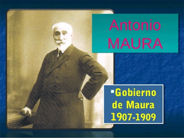 GOBIERNO DE ANTONIO MAURA