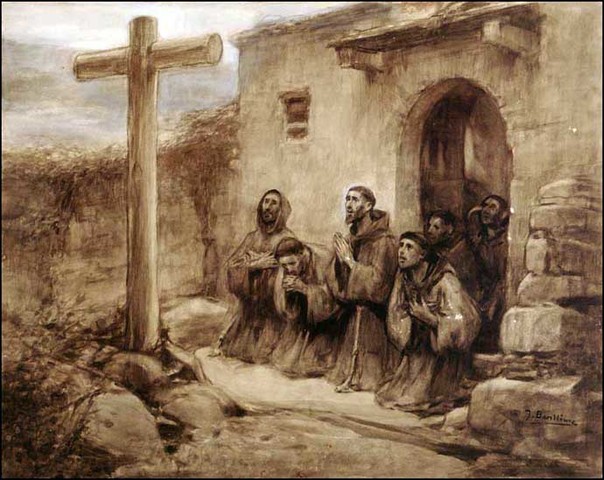 Llegada de los 3 primeros discipulos