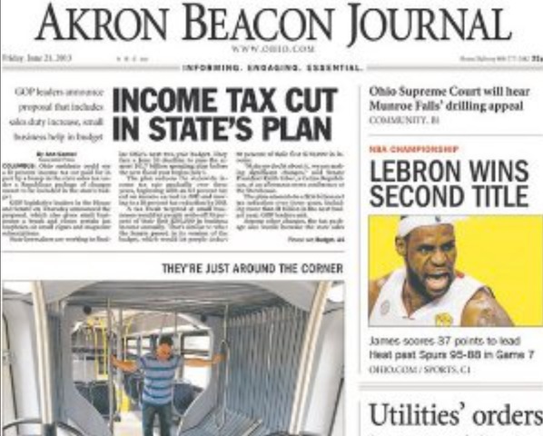 Akron Beacon journal was created